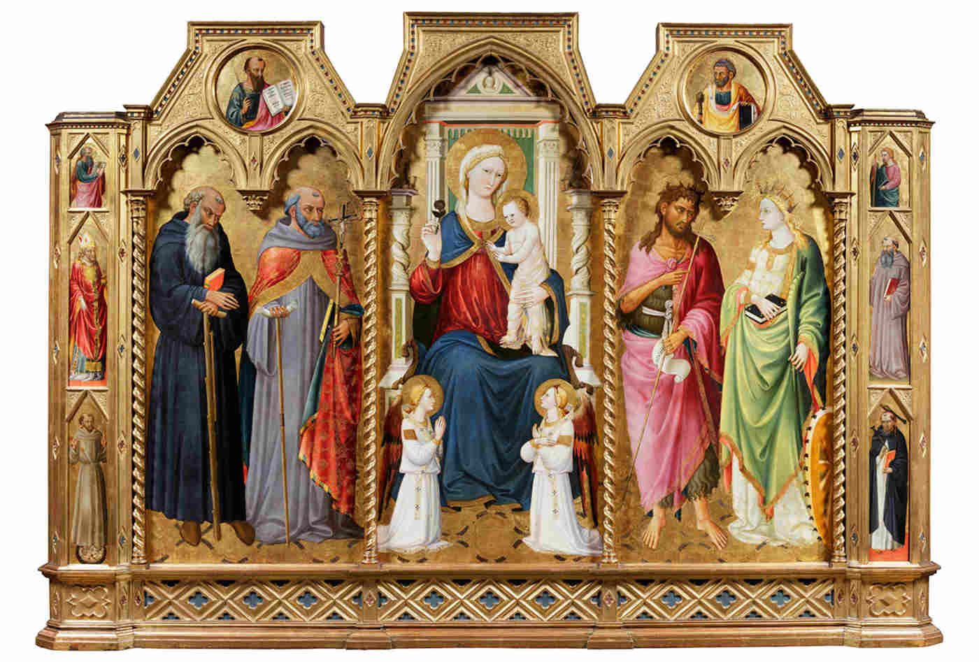 Bicci di Lorenzo triptych after conservation