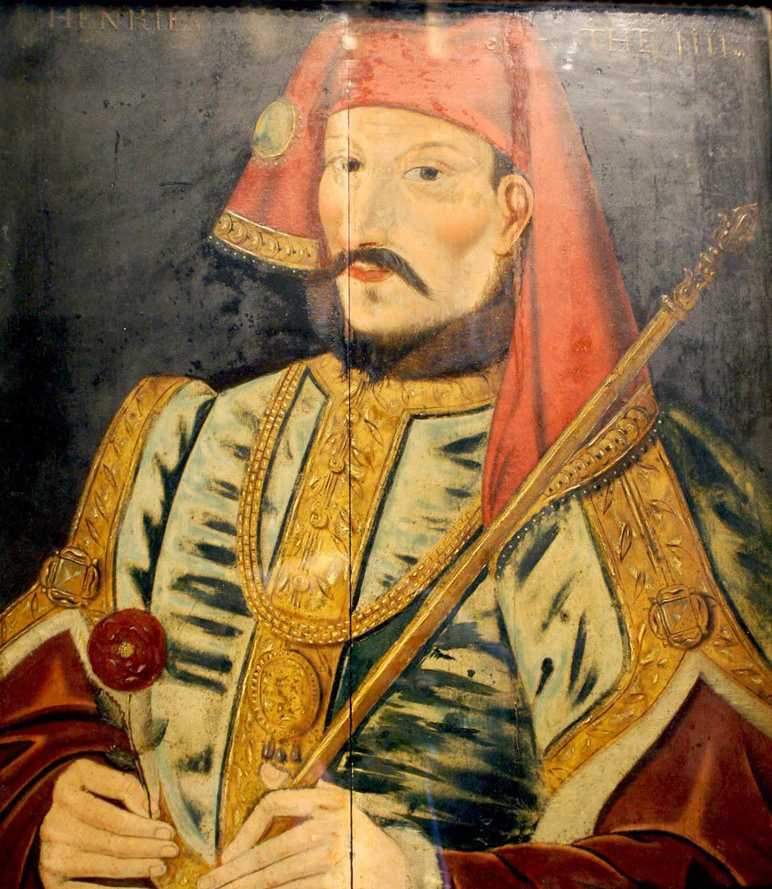 Painting of Henry IV in imperial robes, holding a sceptre