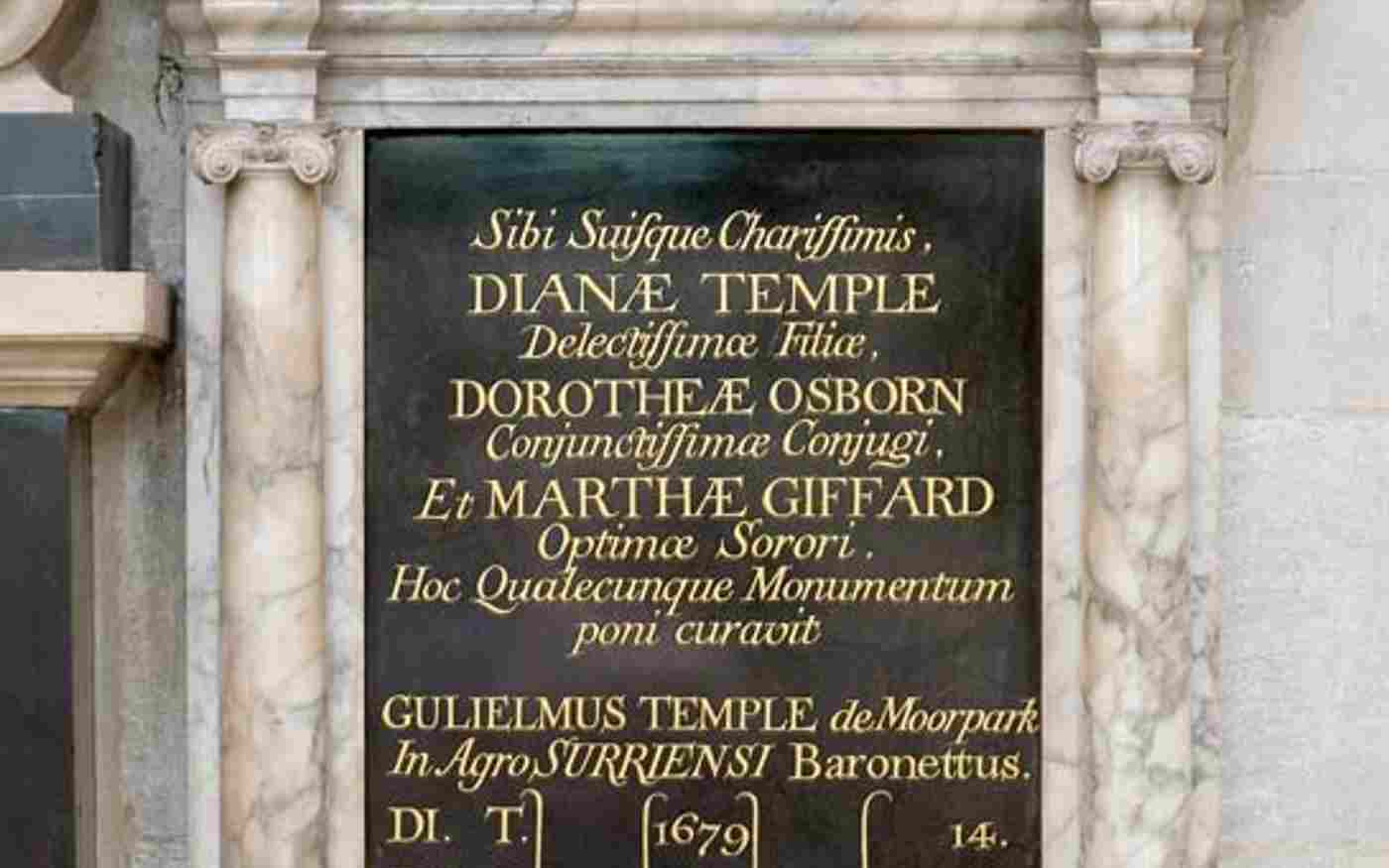 Sir William Temple & Family