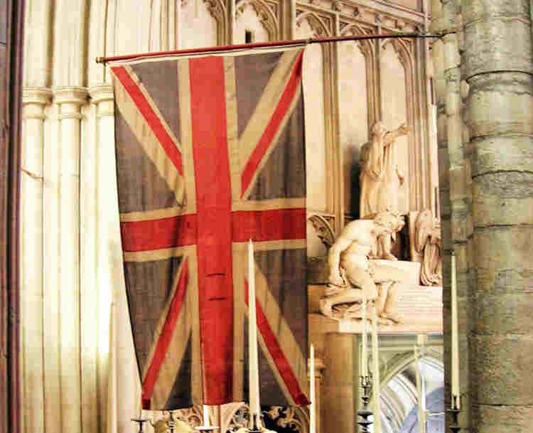 Padre's Flag in Westminster Abbey