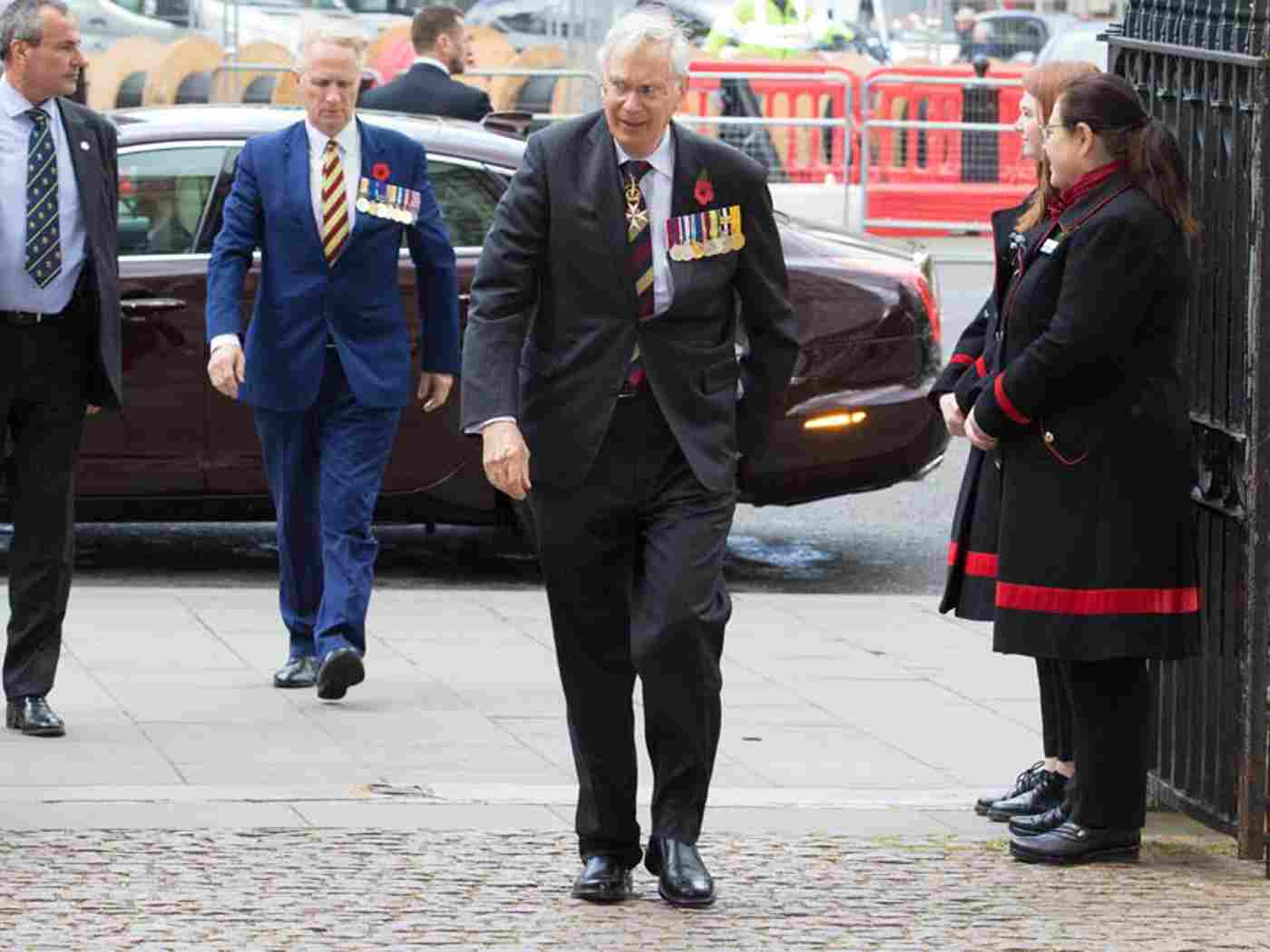 HRH The Duke of Gloucester arrives