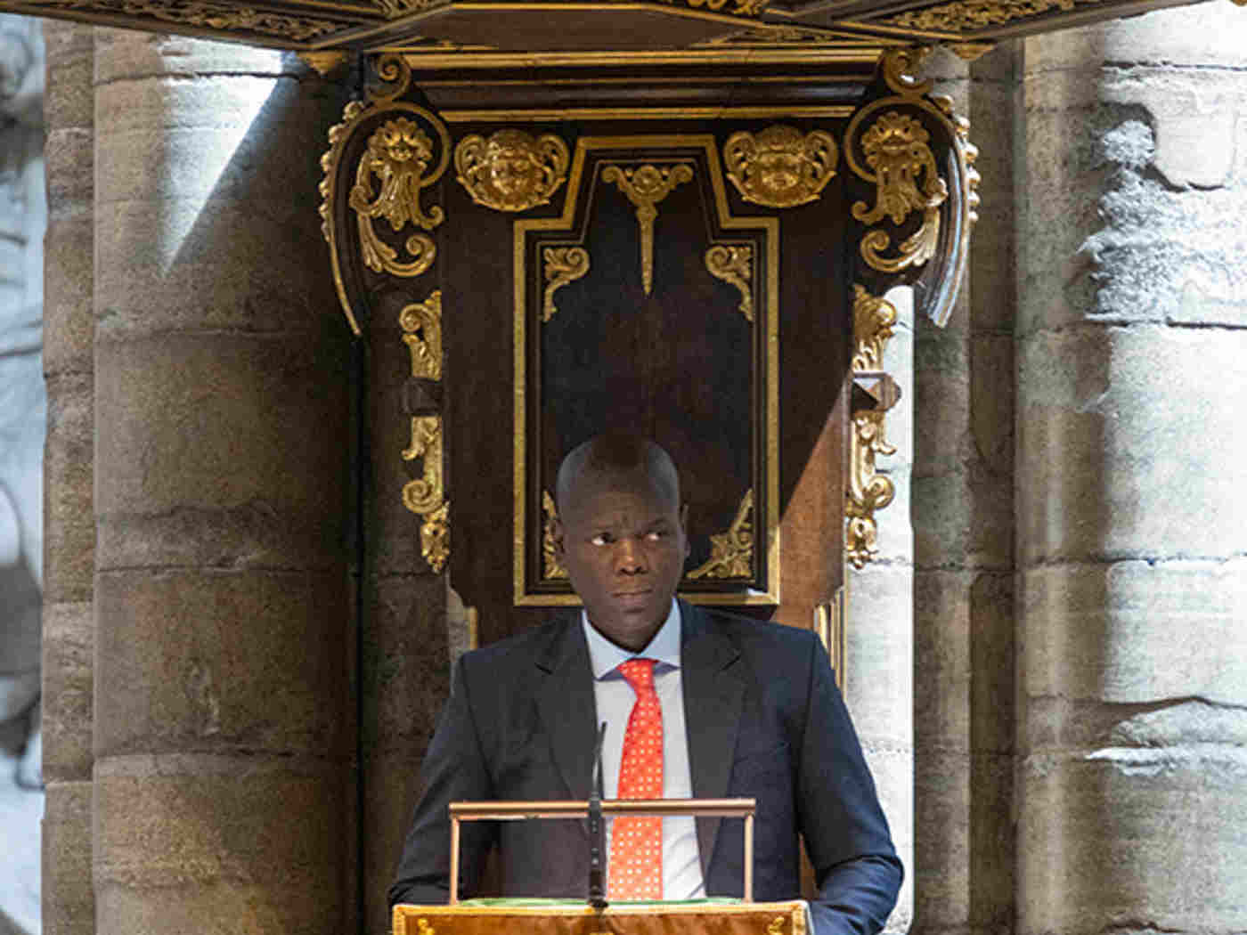 Honourable Ronald Lamola MP gave a Reflection
