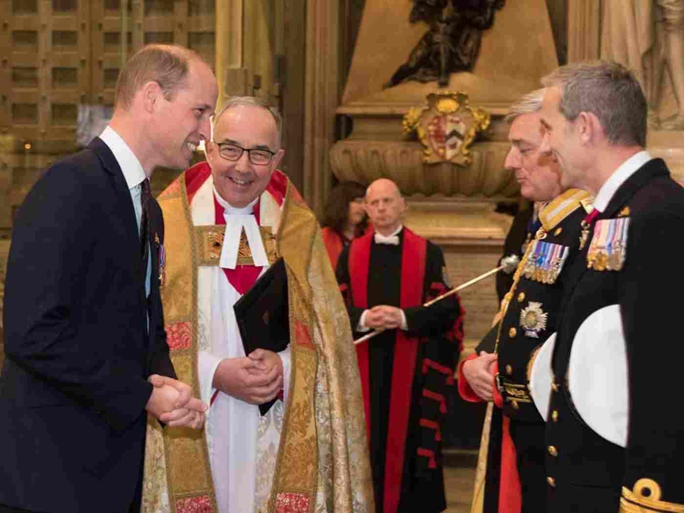 HRH The Duke of Cambridge arrives
