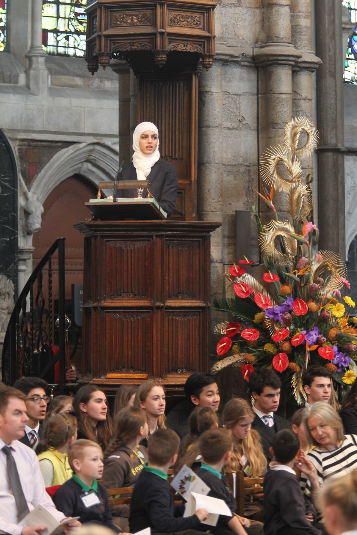 Sara Ezabe Malliue, Queen's Young Leader, gives a Reflection