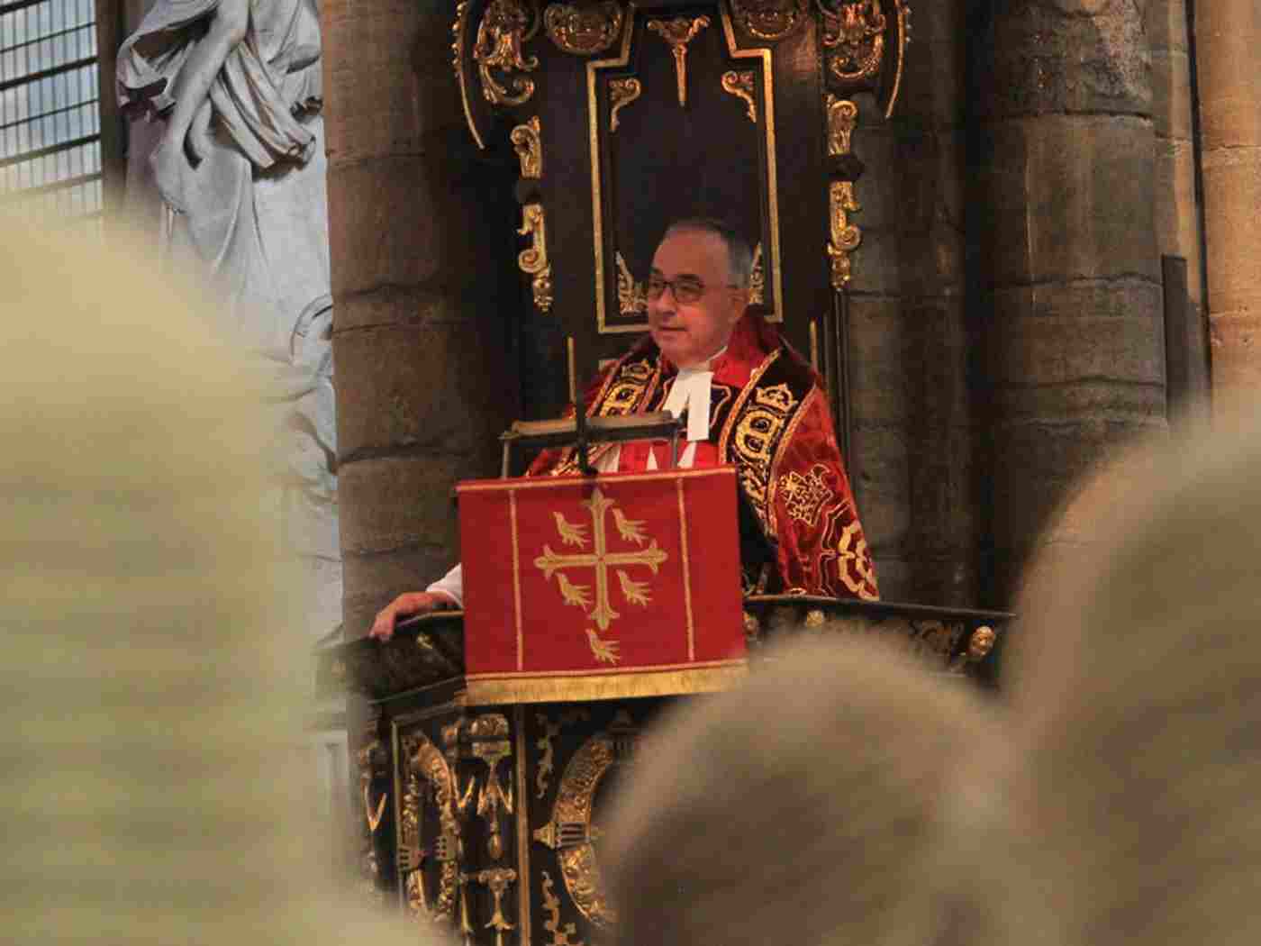 The Dean of Westminster, The Very Reverend Dr John Hall, gives The Sermon