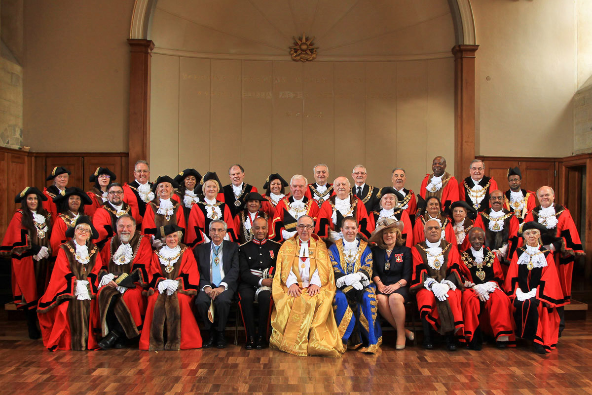 The Chair of the London Assembly, Her Majesty's Lord-Lieutenant of Greater London, The Dean of Westminster, The Lord Mayor of Westminster and the Chairman of the London Mayor's Association, with the Mayors of the London Boroughs