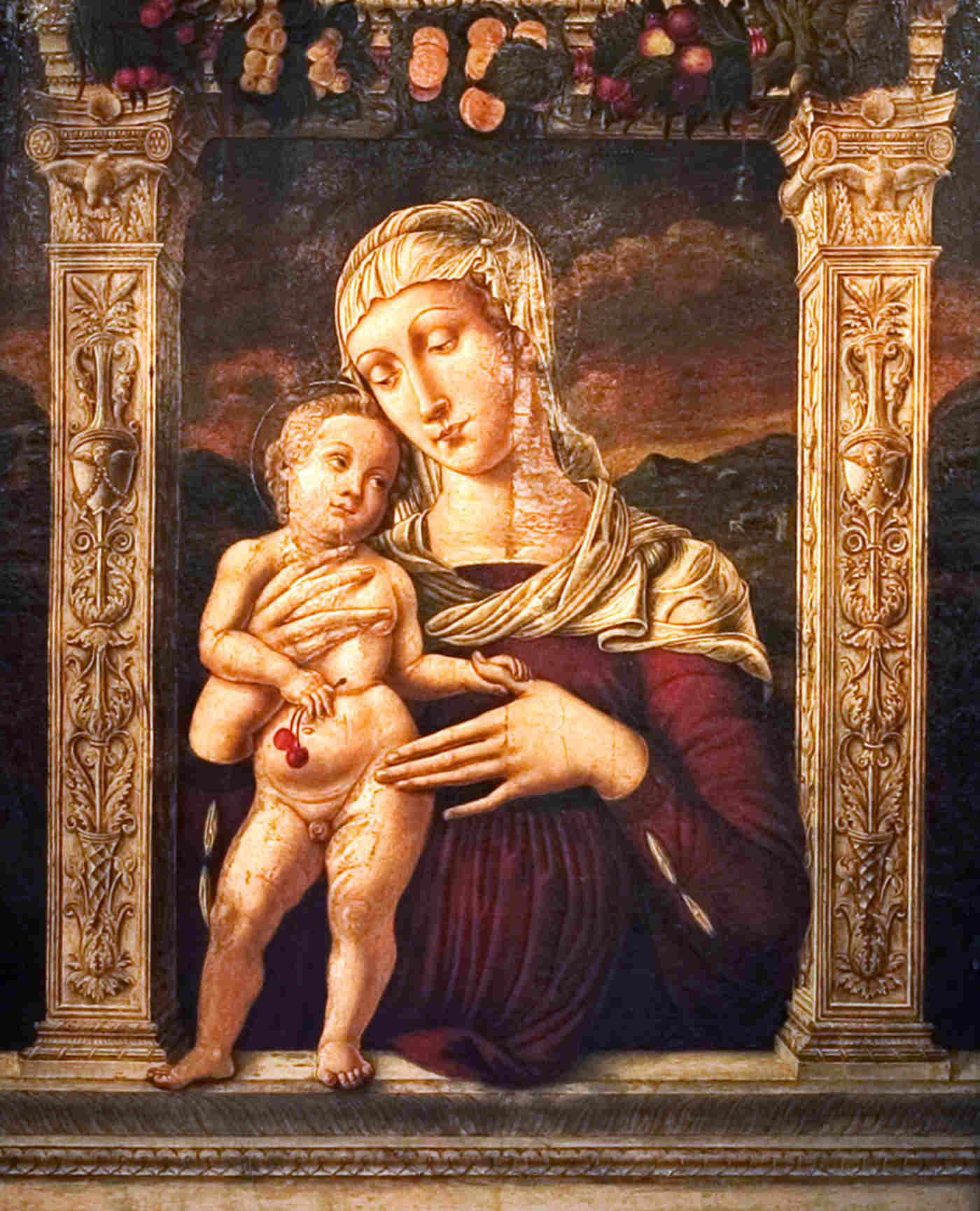 Vivarini painting on altar, no frame