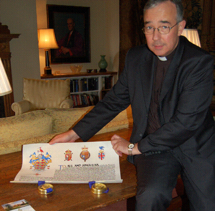 Dean is granted his official coat of arms