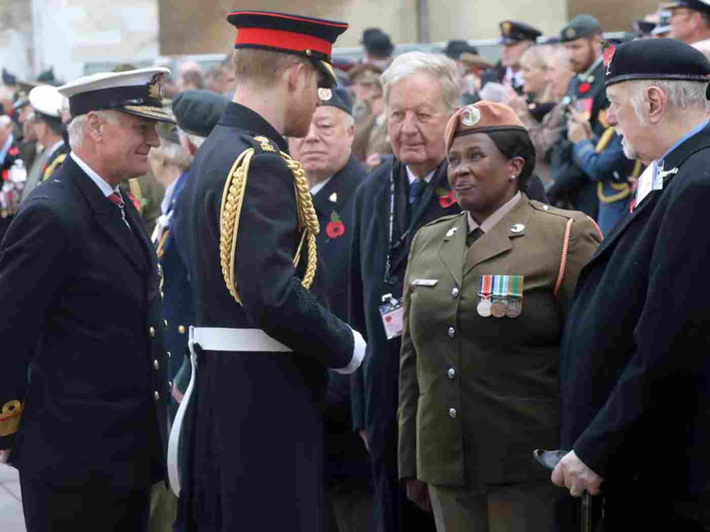 The Duke of Sussex speaks to attendees