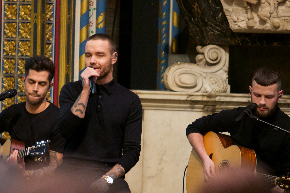 Singer Liam Payne performs Waiting on the World to Change