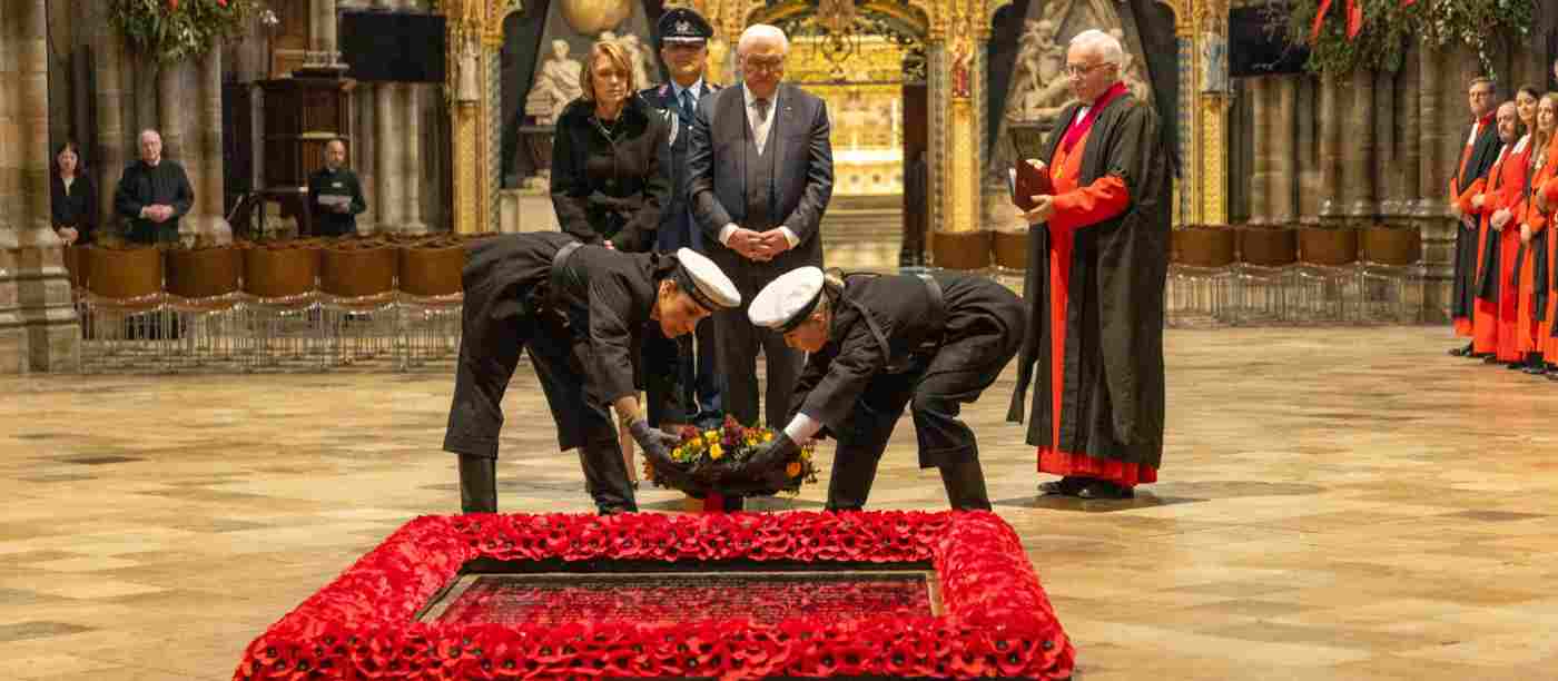 German President welcomed to the Abbey
