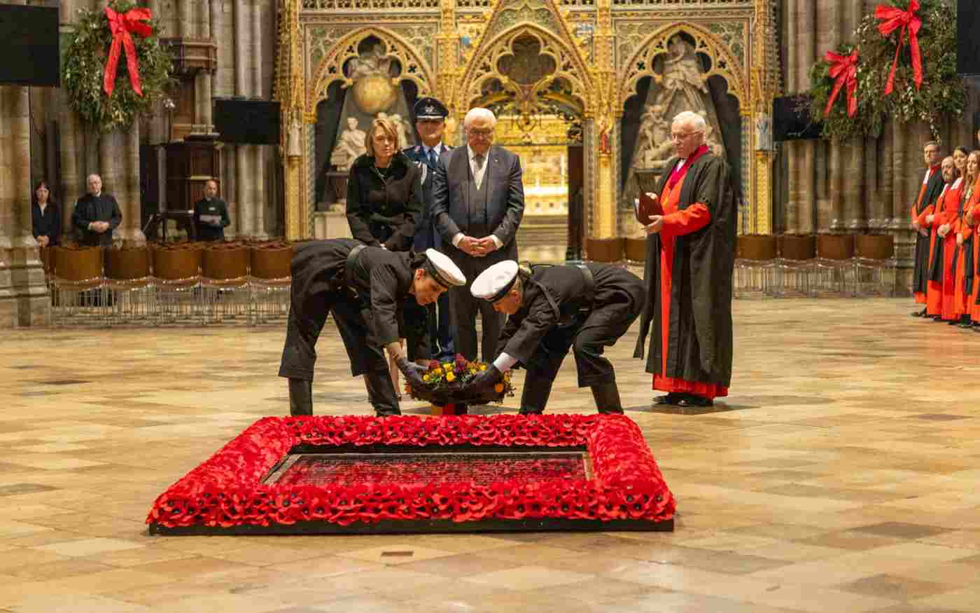 German President welcomed to the Abbey