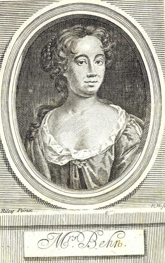 Engraving depicting Aphra Behn