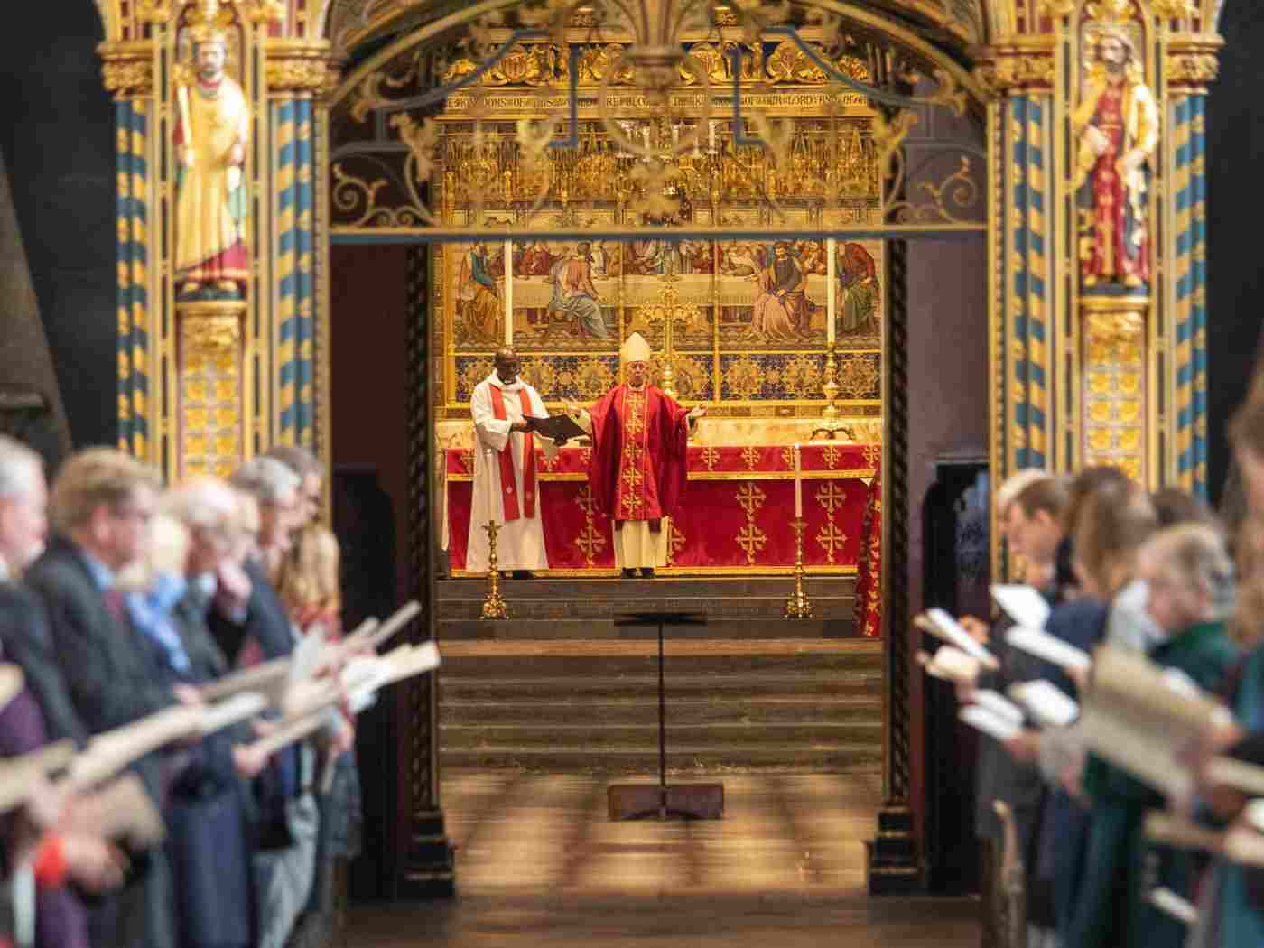 The Archbishop of Canterbury gives a blessing