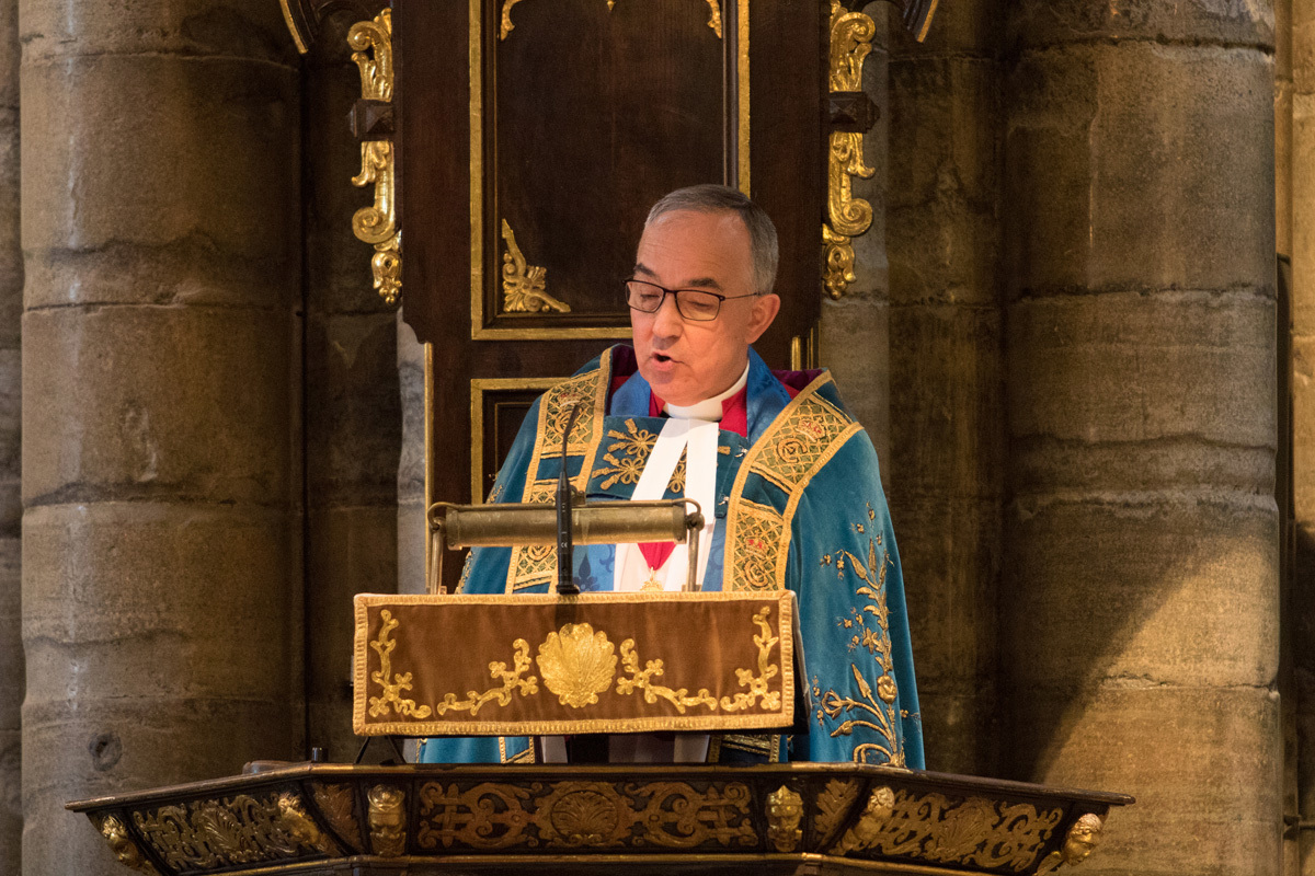 The Dean of Westminster, the Very Reverend Dr John Hall, gives the Address