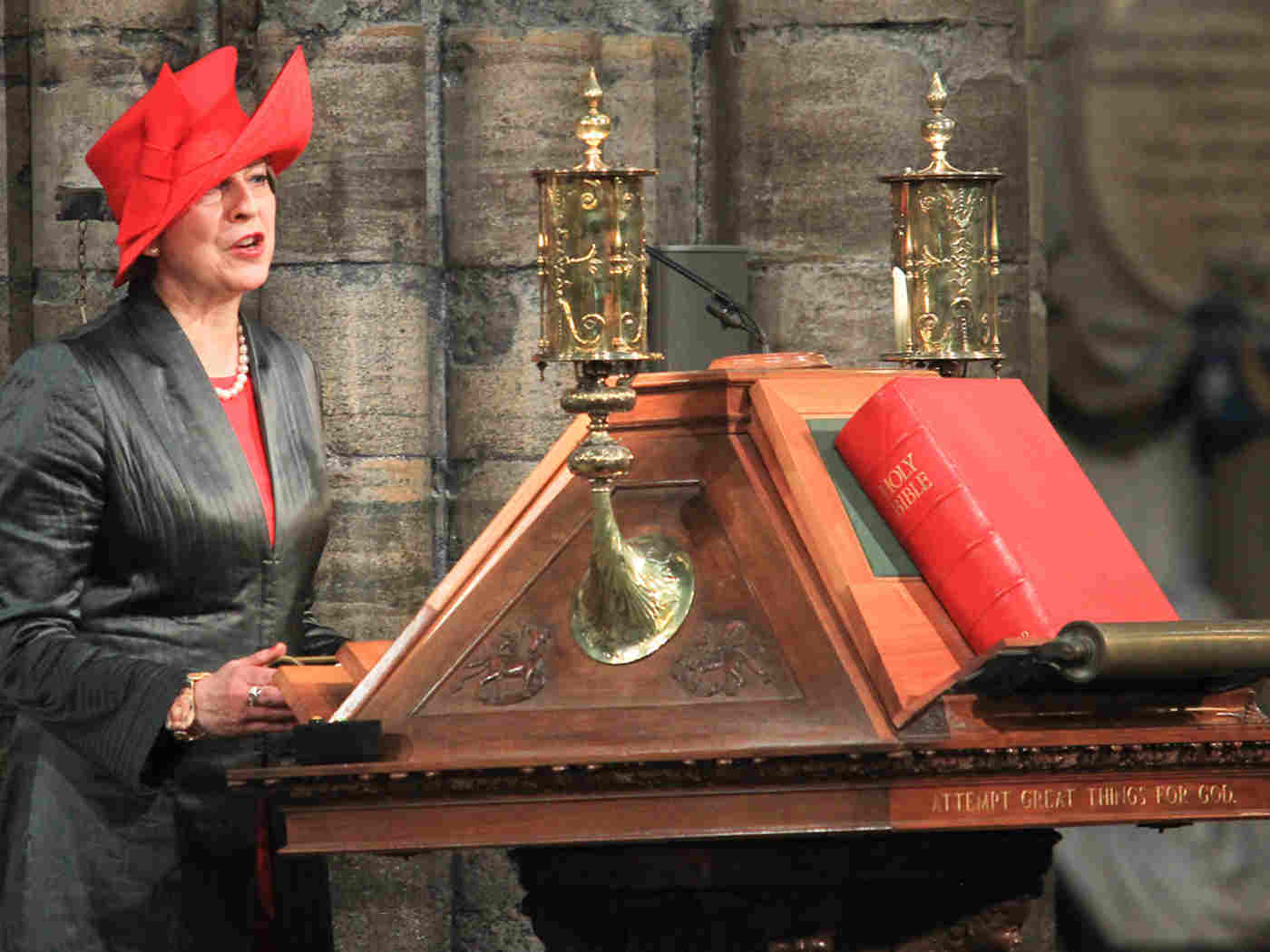 The Rt Hon Theresa May MP, Prime Minister, reads Romans 12: 3-13