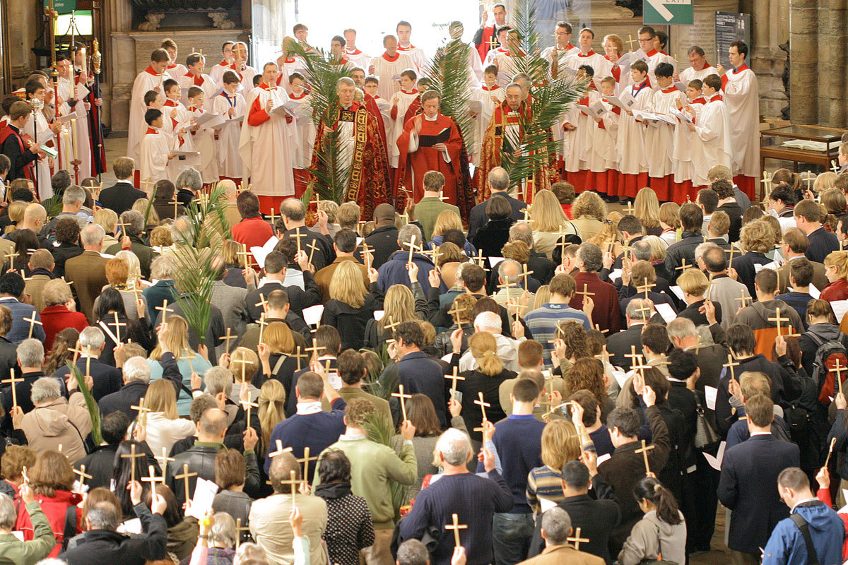 Palm Sunday service at Westminster Abbey