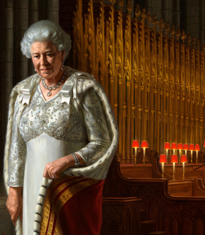 Westminster Abbey sets the scene for official portrait of HM The Queen