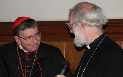 Cardinal Koch and the Archbishop of Canterbury attend Evensong at the Abbey