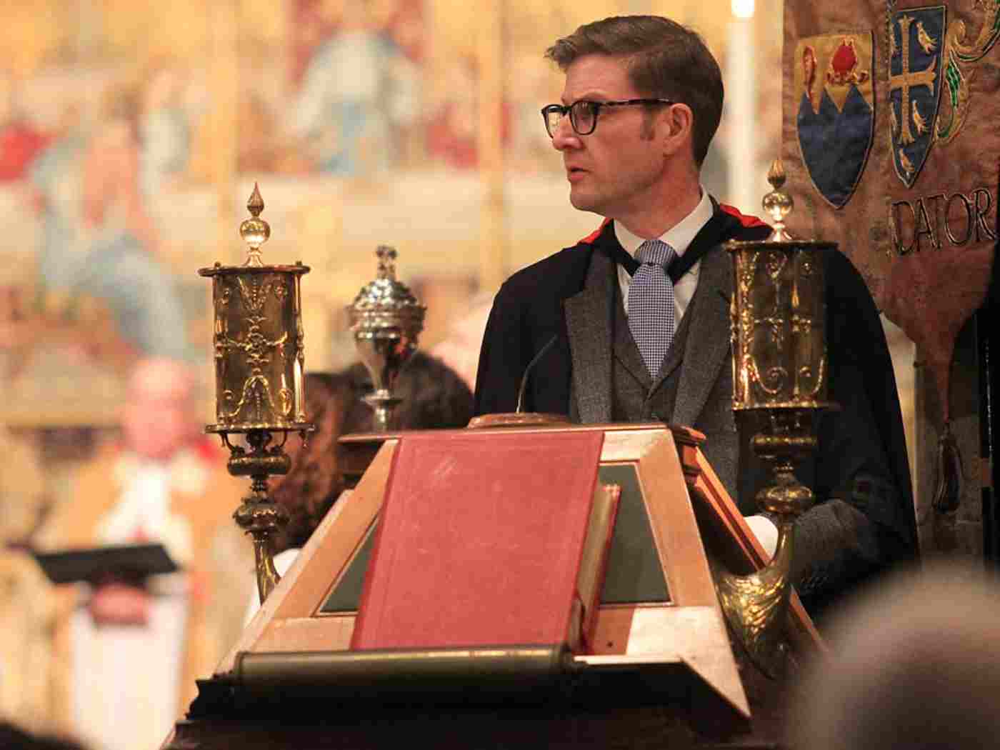 Dr Gary Savage, Headmaster, gives the Exhortation