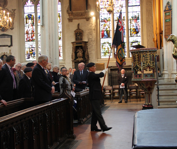 Normandy Veterans lay up their Standard