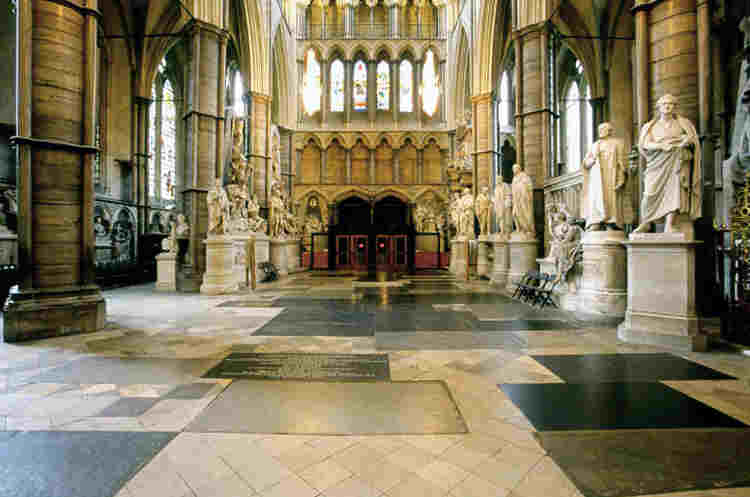 View of the north transept of the Abbey