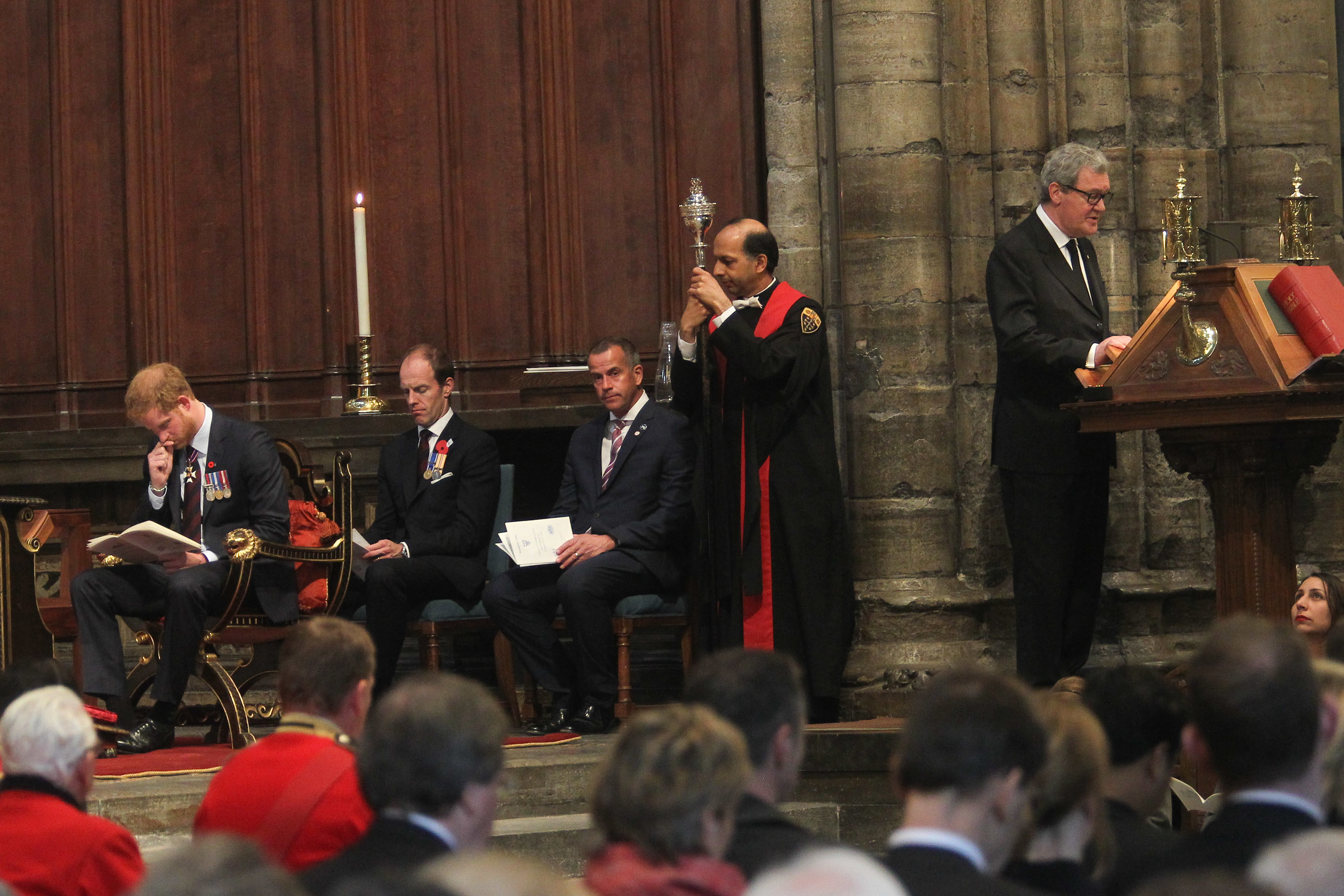 HE The Honourable Alexander Downer AC, High Commissioner for Australia, reads St John 12: 20-28