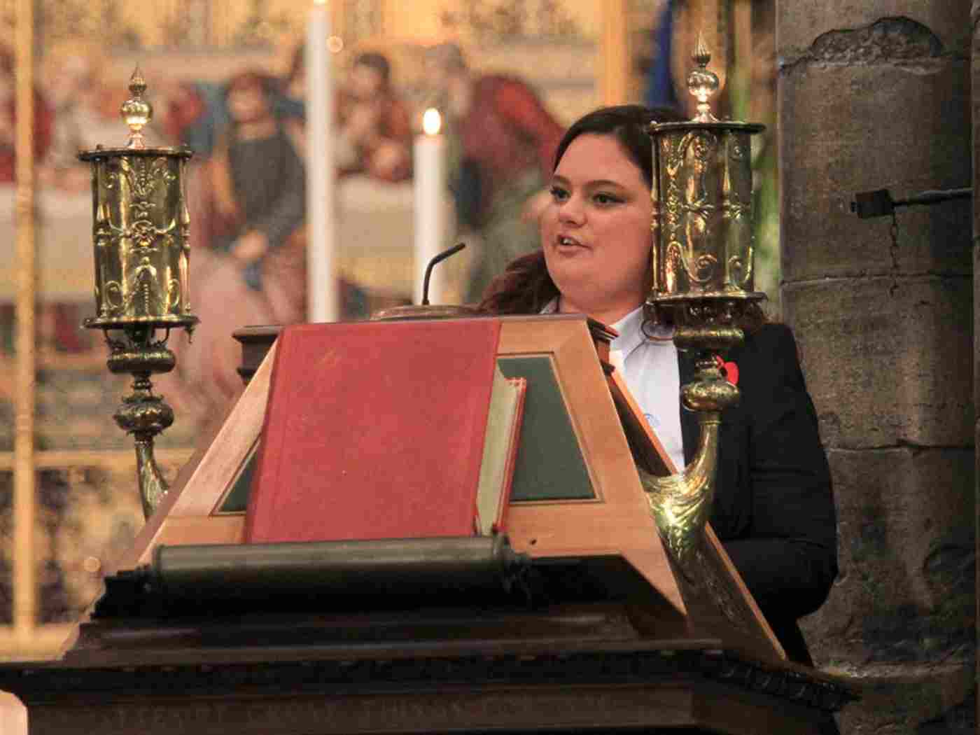 A testimony is given