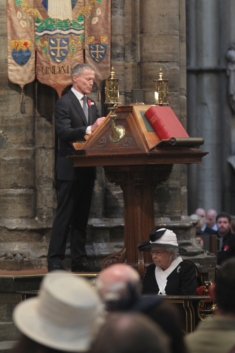 His Excellency The Honourable Sir Lockwood Smith KNZM, High Commissioner for New Zealand, reads 2 Corinthians 4: 7-16