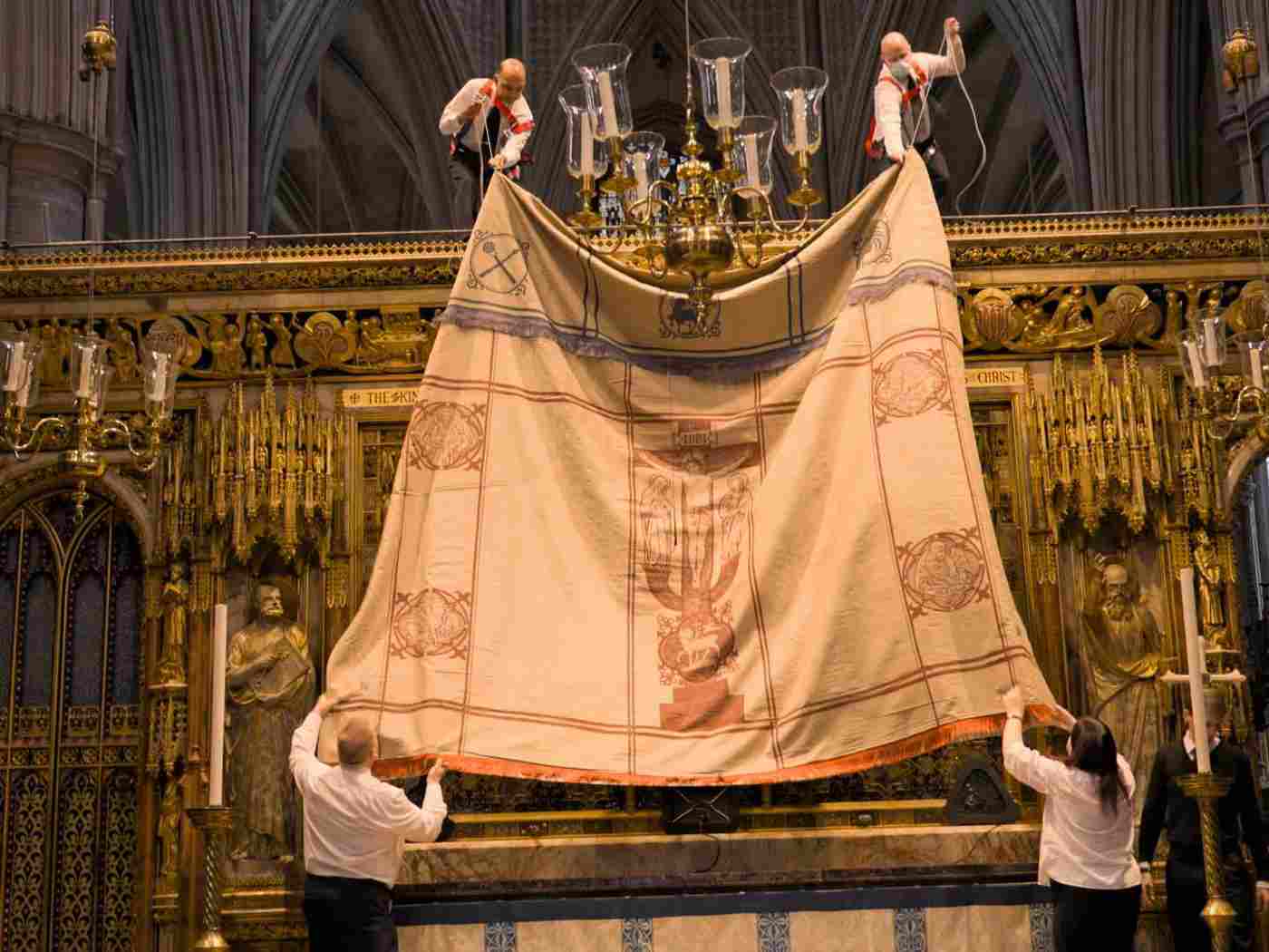 The Verger team prepares the Abbey for Lent