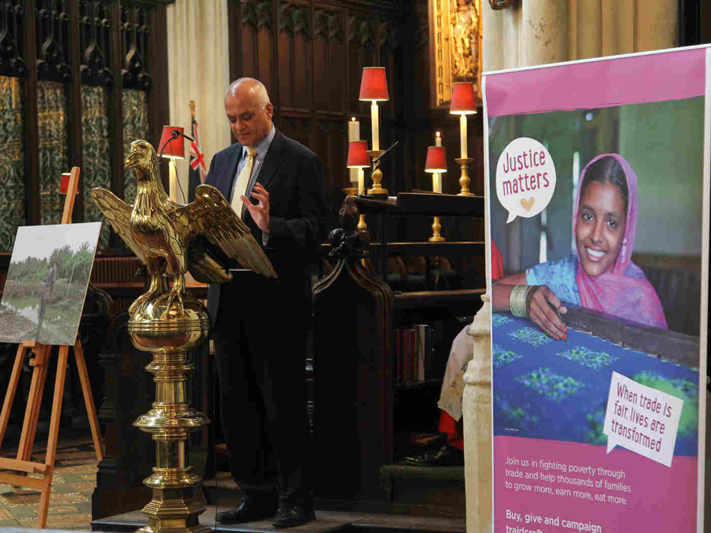 St Margaret's Church mark Traidcraft Justice Matters Campaign