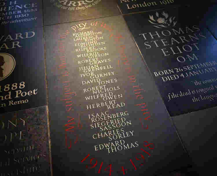 War Poets Westminster Abbey