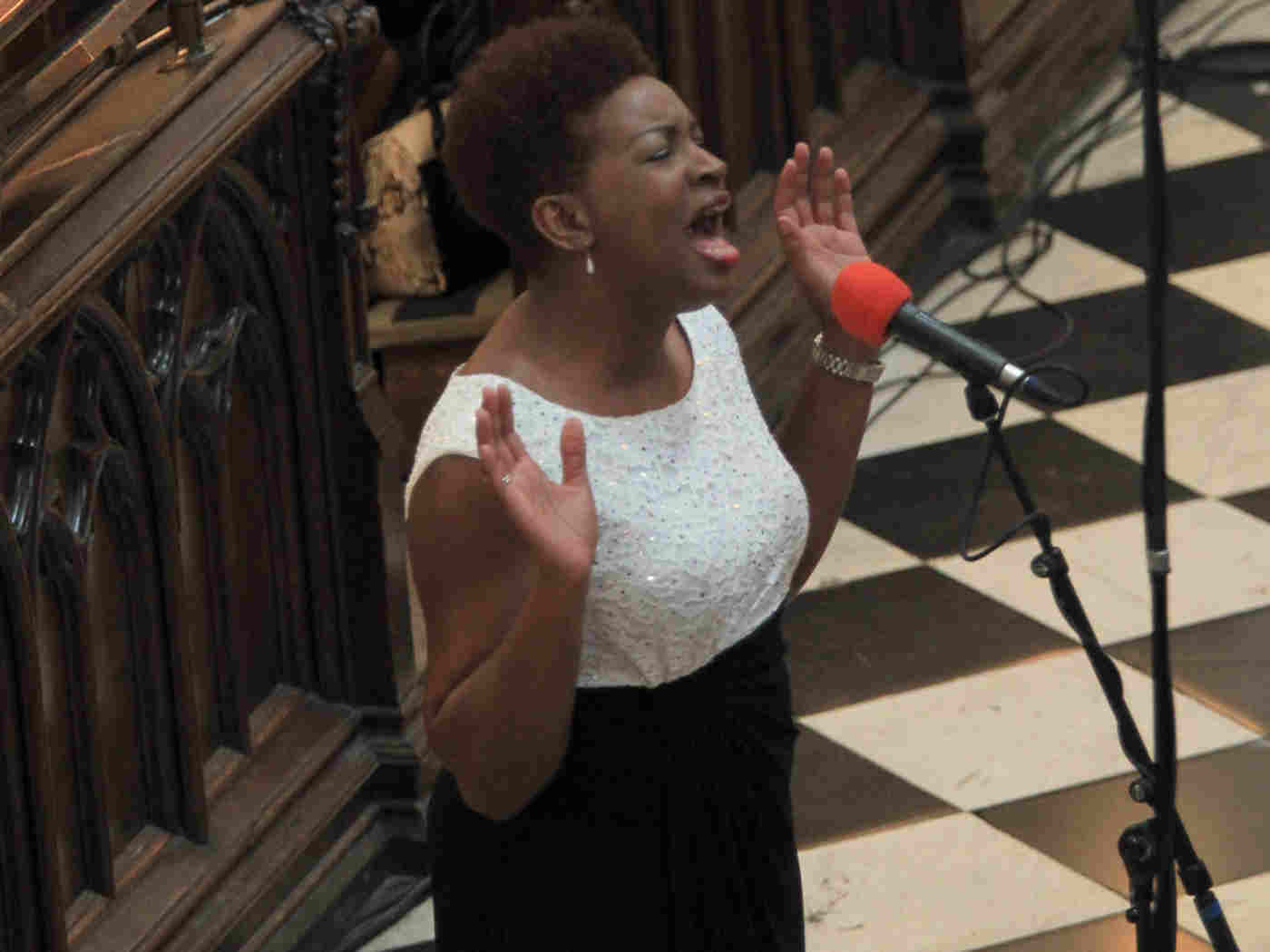 Carla Jane sings The Anthem 'Faithful one, so unchanging'