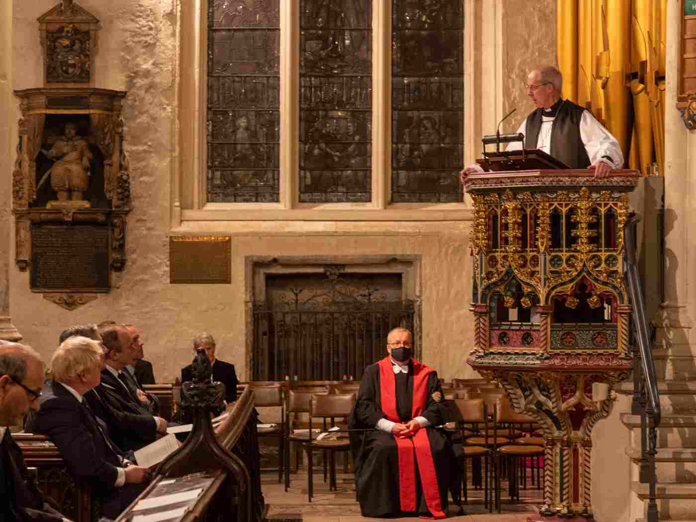 The Archbishop of Canterbury gives the address