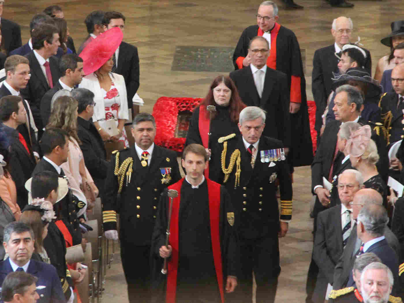 The Chilean Ambassador, Mr Rolando Drago, and The First Sea Lord and Chief of Naval Staff, Admiral Sir Philip Andrew Jones, arrive