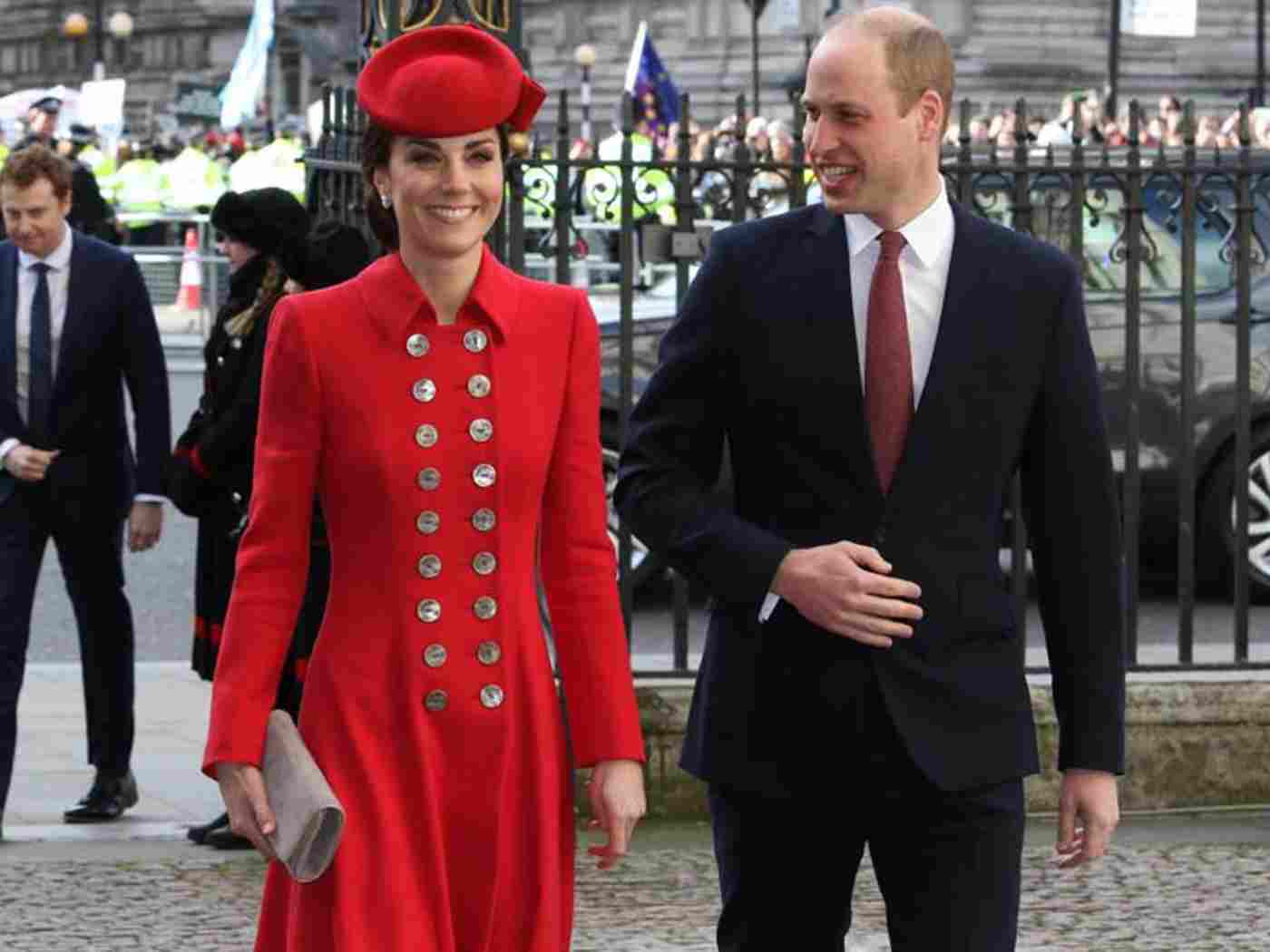 The Duke and Duchess of Cambridge arrive