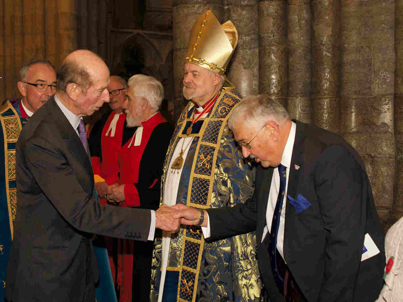 HRH The Duke of Kent and HRH Princess Michael of Kent attended a service to commemorate the 600th Anniversary of The Battle of Agincourt