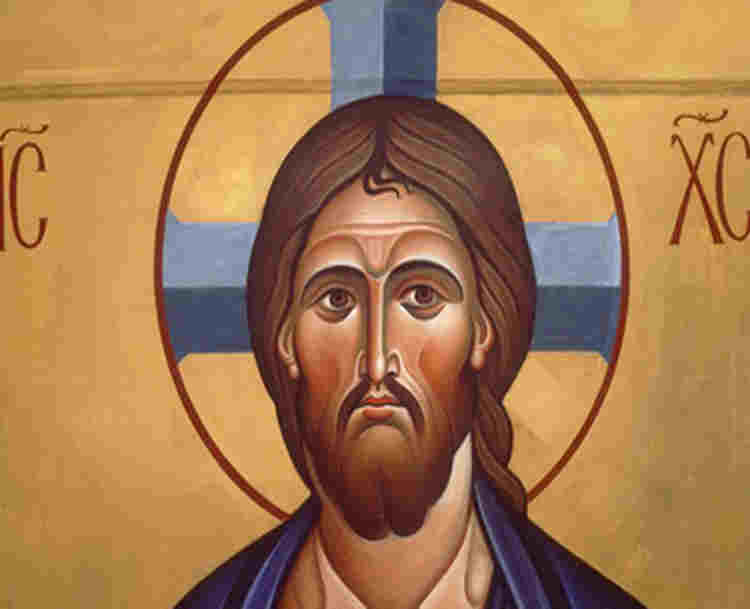 Photograph of Jesus Christ icon within Westminster Abbey