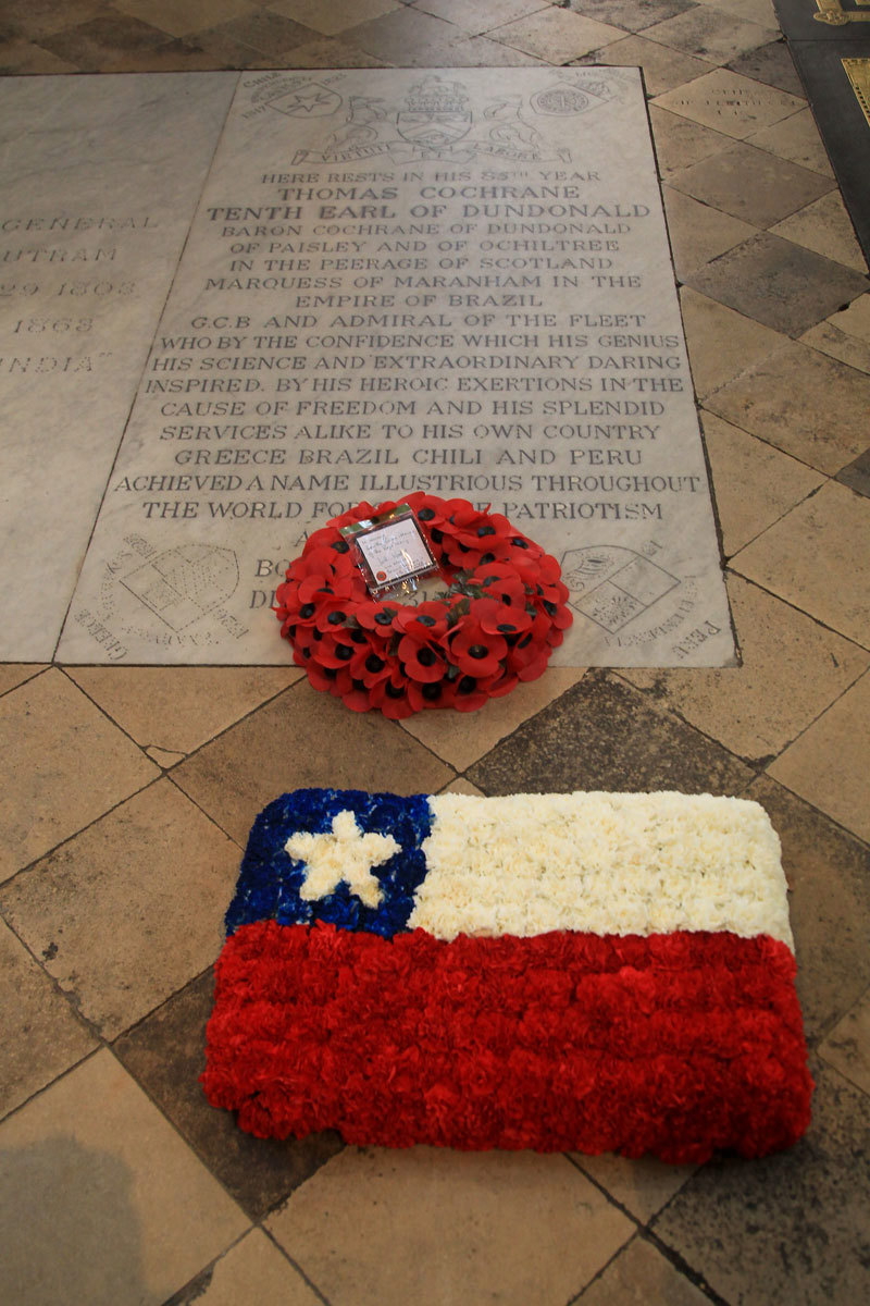 Chilean Navy pays tribute to Cochrane