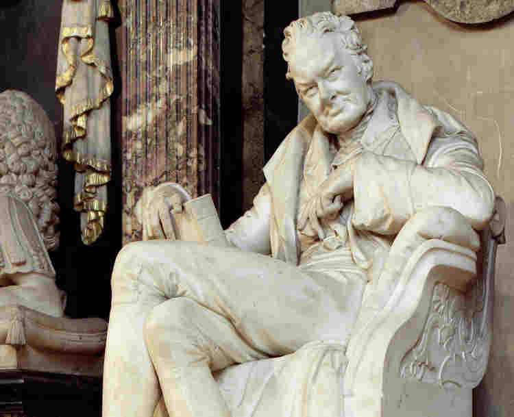 Photograph of William Wilberforce statue within Westminster Abbey