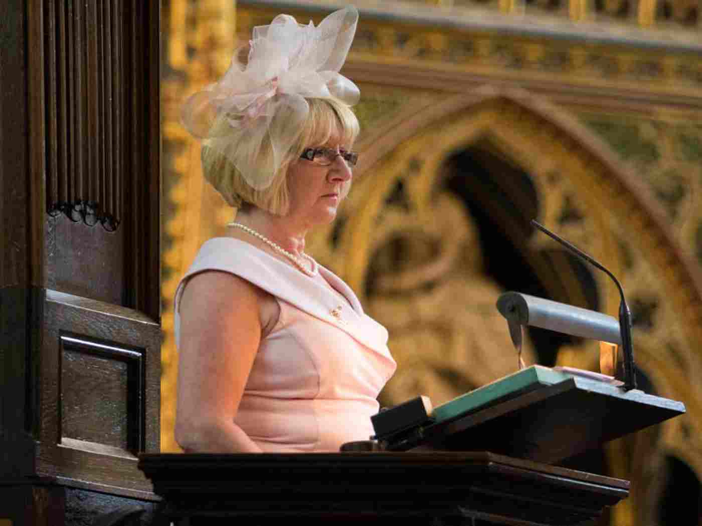 Isobel Fraser, wife of Chief Petty Officer Stewart Fraser, gives a Testimony