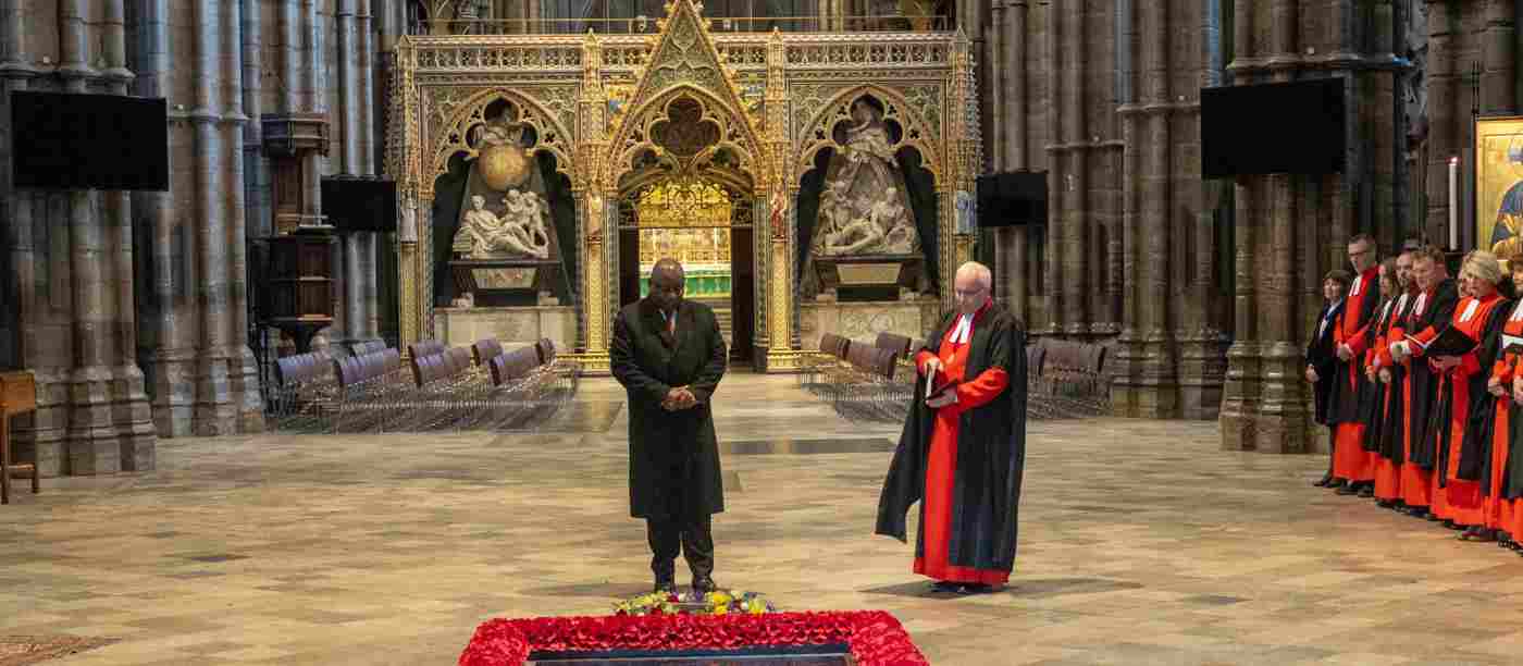South African President visits the Abbey