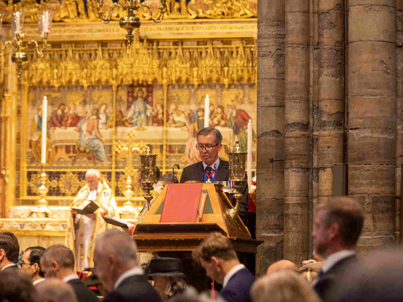 Lieutenant General James Bashall leads the Act of Rededication