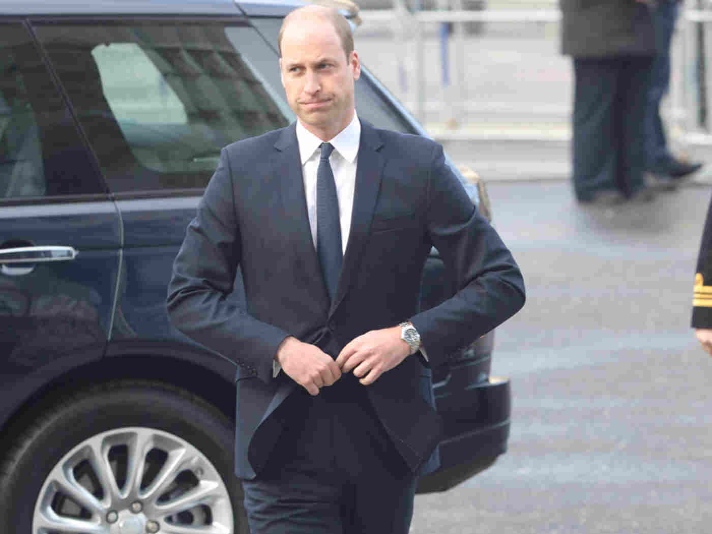HRH The Duke of Cambridge arrives
