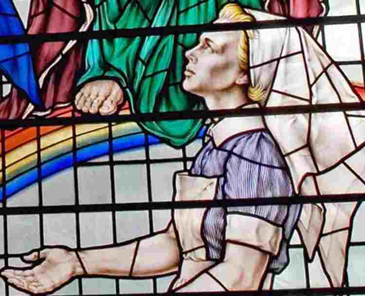 Photograph of Nightingale window in Westminster Abbey