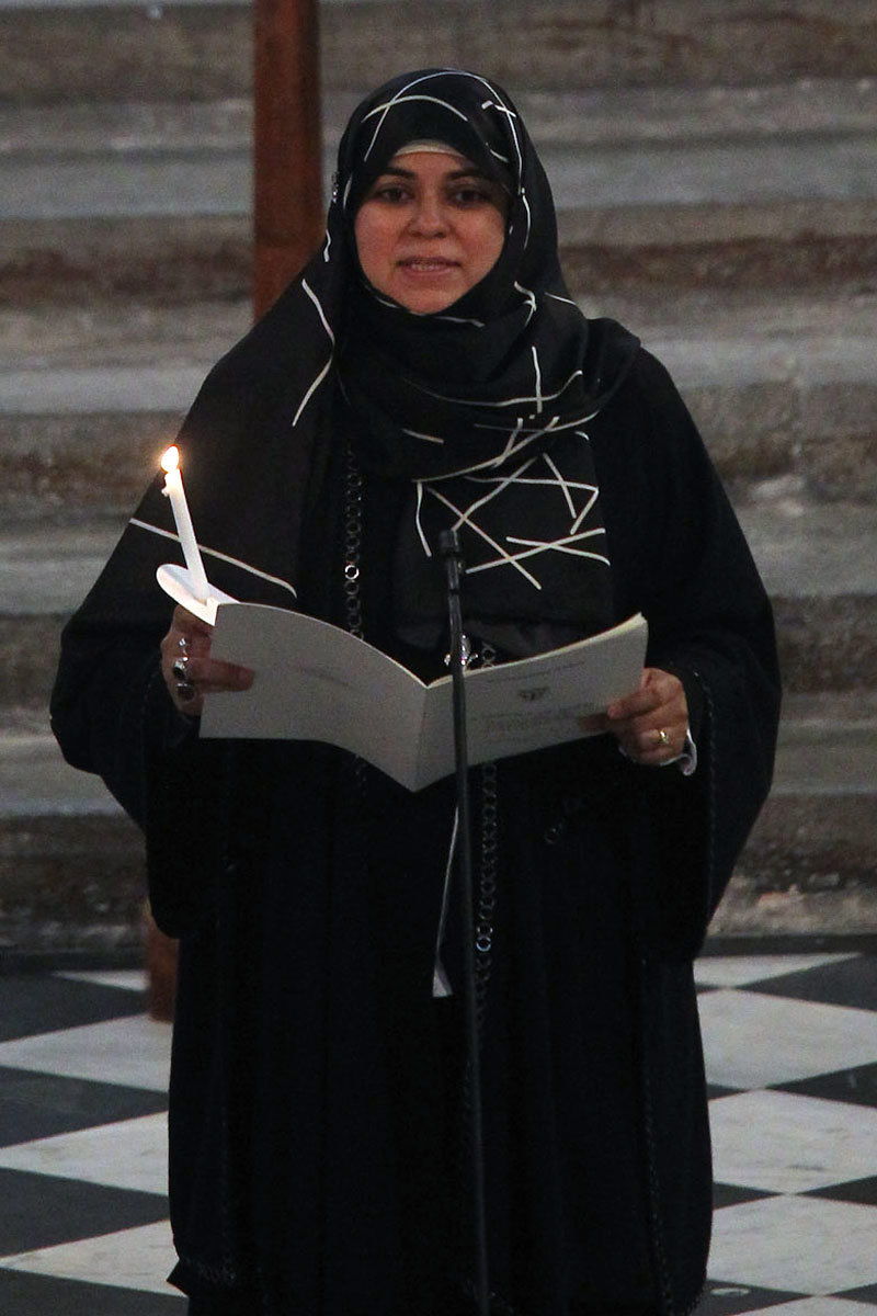 Prayers are said by Aliya Azam