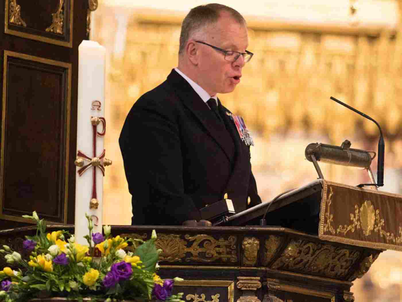 Rear Admiral Tim Hodgson MBE, Director Submarine Capability, Minister of Defence, gives a Testimony