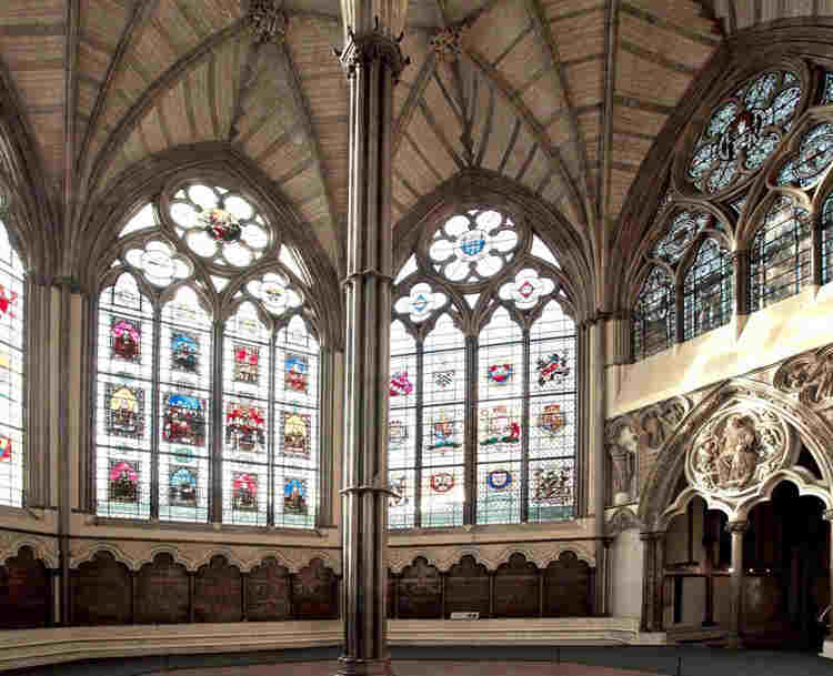 Photograph of the Chapter House at Westminster Abbey, representing democracy, one of the British Values