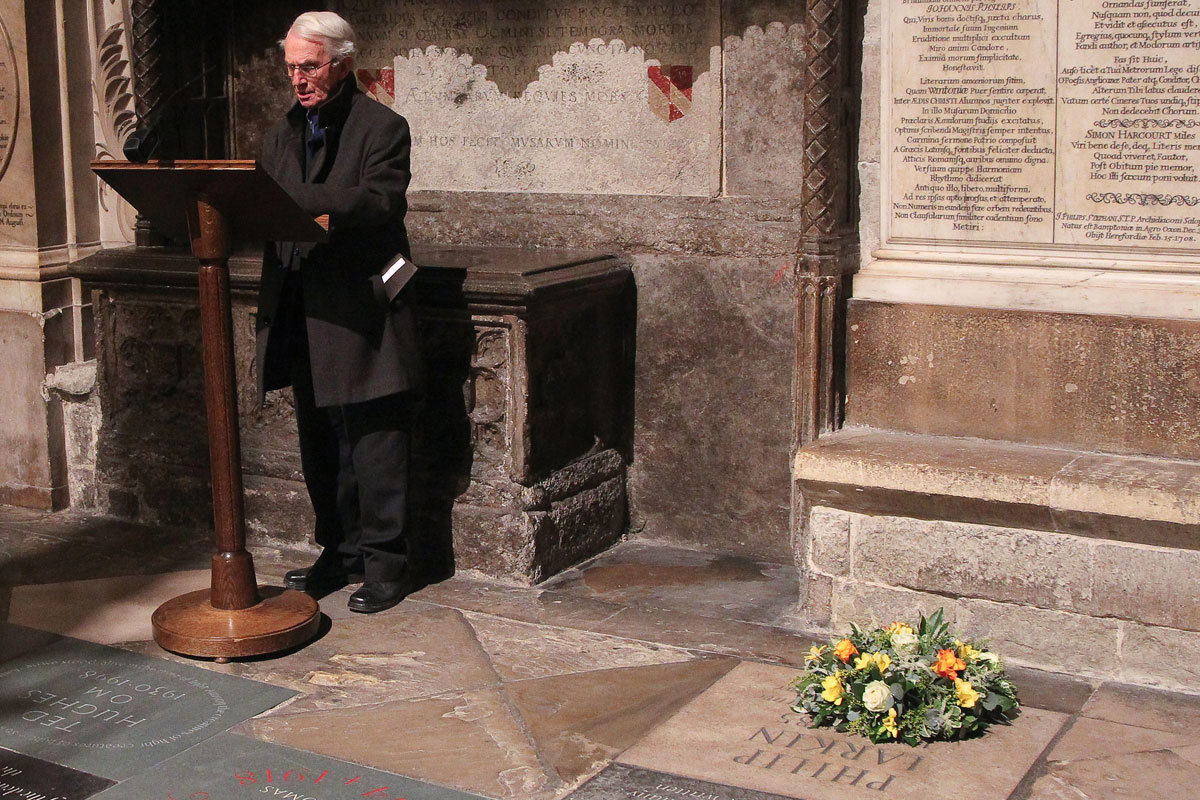 Dir Anthony Twaite OBE reads from Larkin's Church Going