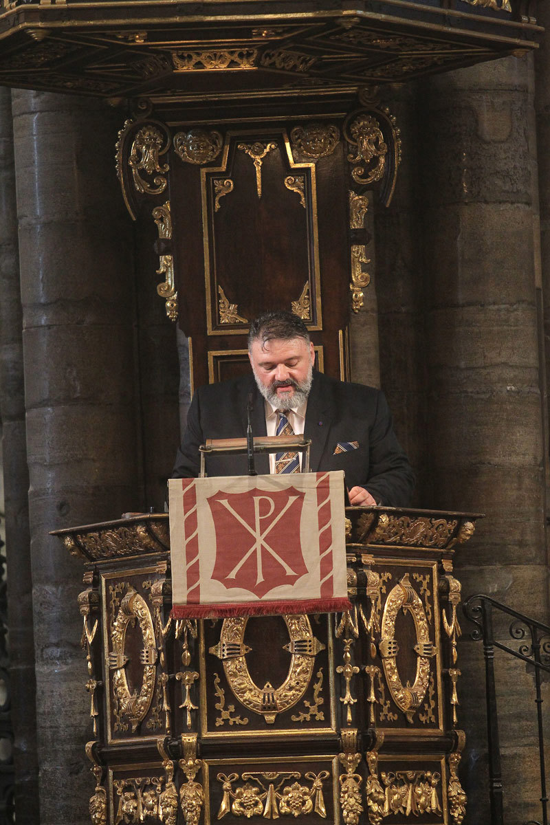 Dr Immanuel Mifsud reads his poem The Book from the Great Pulpit